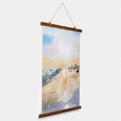 Mooie zeeen kant in olieverfschilderij hangend wandkleed (Gebogen)