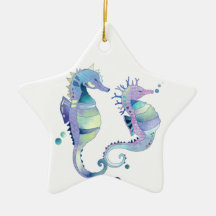 Mooie Zeeen Paarden Dierlijke Ornamenten