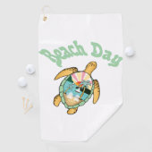 Mooie Zeeen schildpad in het water Golfhanddoek (Insitu)