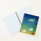 Mooie Zeeen schildpadden en zeeschelpen Notitieboek (Binnen)