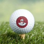 Mooie zeehond met strik – Kersteditie Golfballen (Insitu Shirt)