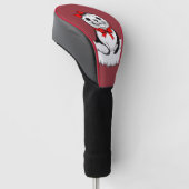 Mooie zeehond met strik – Kersteditie Golfheadcover (Schuin)