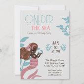 Mooie Zeemeermeisjes eerste verjaardag Kaart (Voorkant)