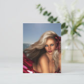 Mooie zeemeermin briefkaart (Staand voorkant)