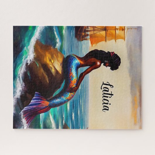 Mooie Zeemeermin en het Zee Legpuzzel (Horizontaal)