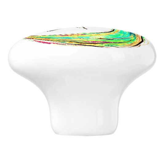 Mooie Zeemeermin Fashionista Glam Girl Ceramic Ce Keramische Knop (Zijkant)