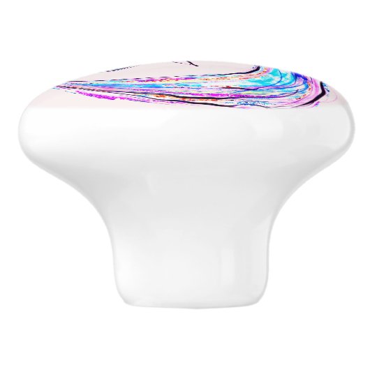 Mooie Zeemeermin Fashionista Glam Girl Ceramic Keramische Knop (Zijkant)