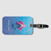 Mooie Zeemeermin Gepersonaliseerd  Bagagelabel (Voorkant (horizontaal))