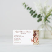 Mooie zeemeermin in Roos Gold Beach Visitekaartje (Staand voorkant)