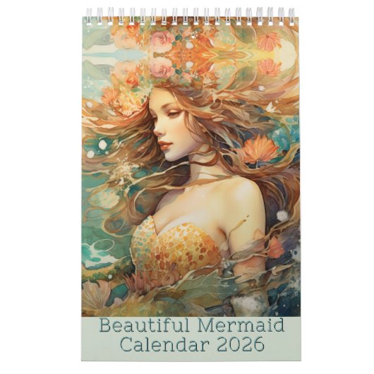 Mooie Zeemeermin Kalender 2025, Zeemeermin (Hoes)