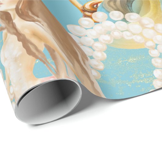 Mooie Zeemeermin Kleurrijk Cadeaupapier (Rol Hoek)
