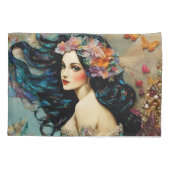 Mooie zeemeermin kussensloop (Achterkant)