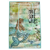 Mooie zeemeermin maakt wat golven medium cadeauzakje (Achterkant)