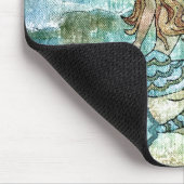 Mooie zeemeermin maakt wat golven Muismat (Hoek)