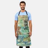 Mooie zeemeermin maakt wat golven Schort (Gedragen)