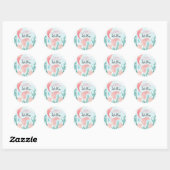 Mooie zeemeermin meisje Happy Birthday Sticker (Vel)