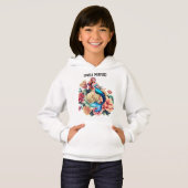 Mooie Zeemeermin Meisjes Hoodies & Sweatshirts. (Voorkant volledig)