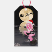 Mooie Zeemeermin met Santa Hat Vrolijk Kerstfeest Cadeaulabel (Voorkant)