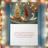 Mooie zeemeermin met Swan Christmas Feestdagen Kaart