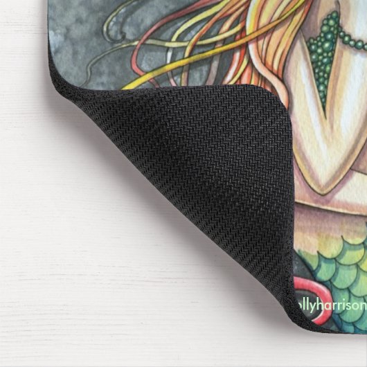 Mooie zeemeermin mousepad van Molly Harrison Muismat (Hoek)