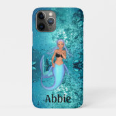 Mooie zeemeermin onder water op maat Case-Mate iPhone case (Achterkant)