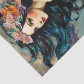 Mooie zeemeermin ontkoppeling tissuepapier (Detail)