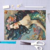 Mooie zeemeermin ontkoppeling tissuepapier (Craft)