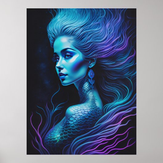 Mooie zeemeermin poster (Voorkant)