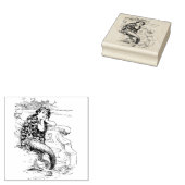 Mooie zeemeermin rubberstempel (Gestempeld)