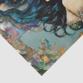 Mooie zeemeermin tissuepapier (Detail)