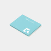 Mooie zeemeermin turquoise personaliseerbare Post- Post-it® Notes (Schuin)