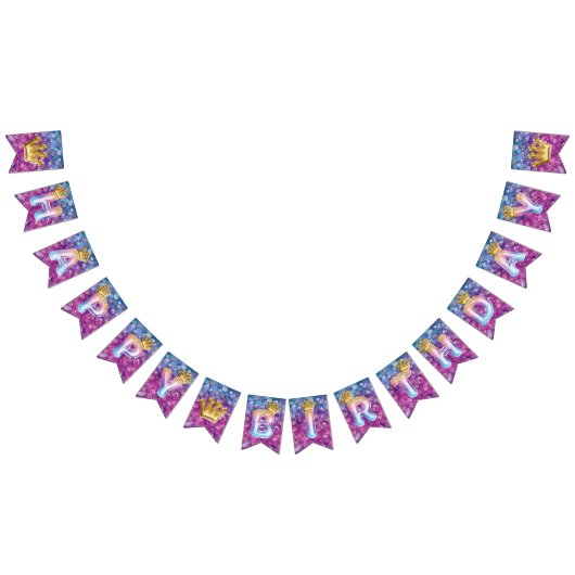 Mooie Zeemeermin Verjaardagsballon Folie Letters Vlaggetjes (Alle)