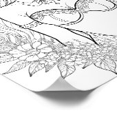 Mooie Zeemeermin Volwassen Kleuren Poster (Hoek)