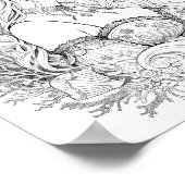 Mooie Zeemeermin Volwassen Kleuren Poster (Hoek)