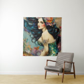 Mooie zeemeermin wandkleed (In situ)