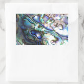 Mooie zeeoorschelp rechthoekige sticker (Tas)