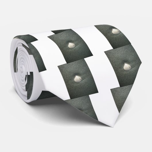 Mooie zeeschelp in het zand: een zout souvenir stropdas (Opgerold)