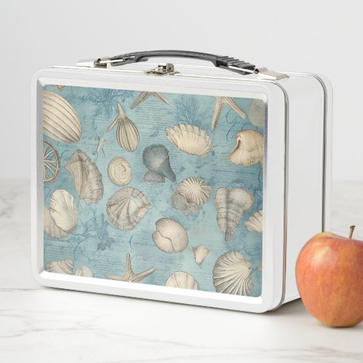 Mooie  zeeschelpen in blauw (In situ)