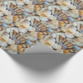 Mooie zeeschelpen, zomer, strand, schelpen cadeaupapier (Hoek)