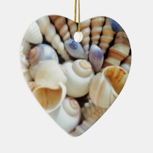 Mooie zeeschelpen, zomer, strand, schelpen keramisch ornament (Rechts)