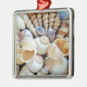 Mooie zeeschelpen, zomer, strand, schelpen metalen ornament (Links)