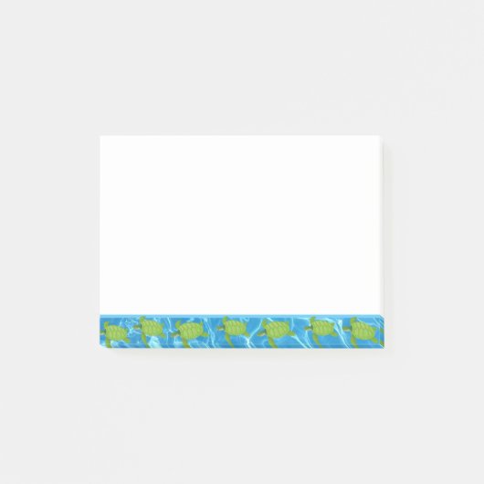 Mooie zeeschildpadden in het water post-it® notes (Voorkant)