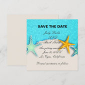 Mooie Zeester Summer Strand Opslaan Kaart (Voorkant / Achterkant)