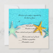 Mooie Zeester Summerstrand Reactiekaart Kaart (Voorkant)