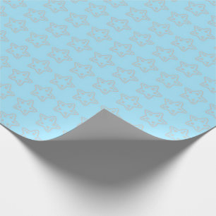 Mooie Zeesterpatroon Naadloos Design Cadeaupapier
