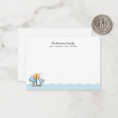 MOOIE ZEEVAART FAMILIEKAARTEN VAN ZEEBREEZEJACHT NOTITIEKAARTJE (Voorkant / Achterkant in situ)