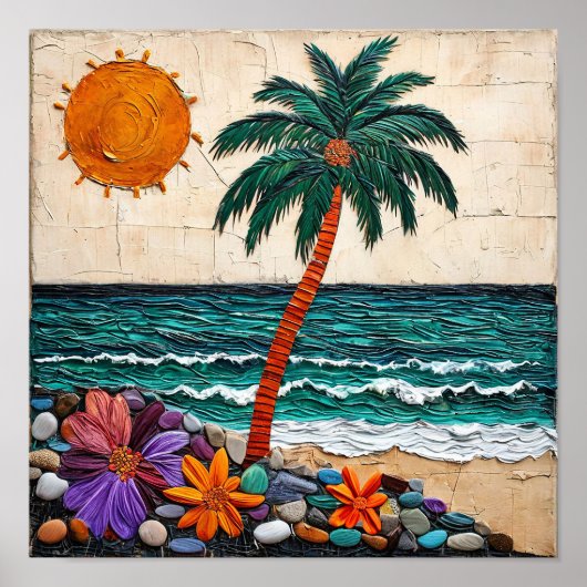 Mooie zeezicht poster (Voorkant)