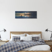 Mooie zeezondesboot en wolken canvas afdruk (Insitu (Slaapkamer))