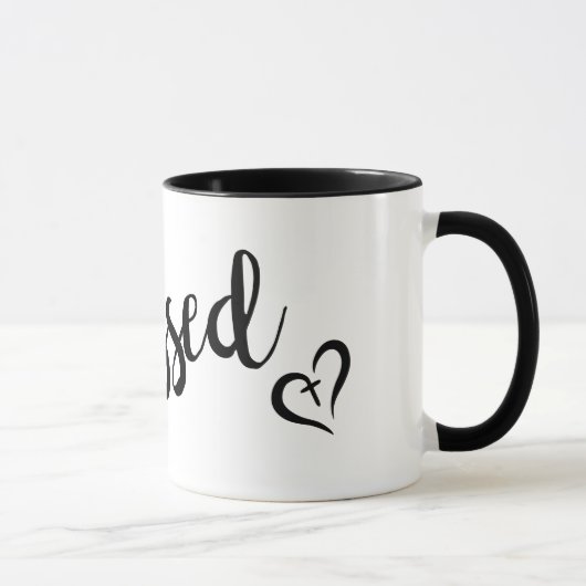 mooie ZEGENING script lettering | Mok (Rechts)