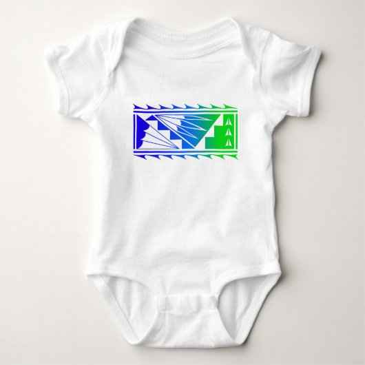 Mooie Zegeningen - Blauw/Groen - Romper (Voorkant)